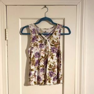 Floral American Eagle Tank Top